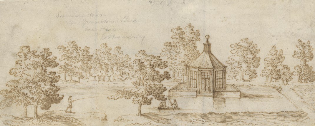 Water Garden, early 18th century, ink on paper, Credit_Garden Museum