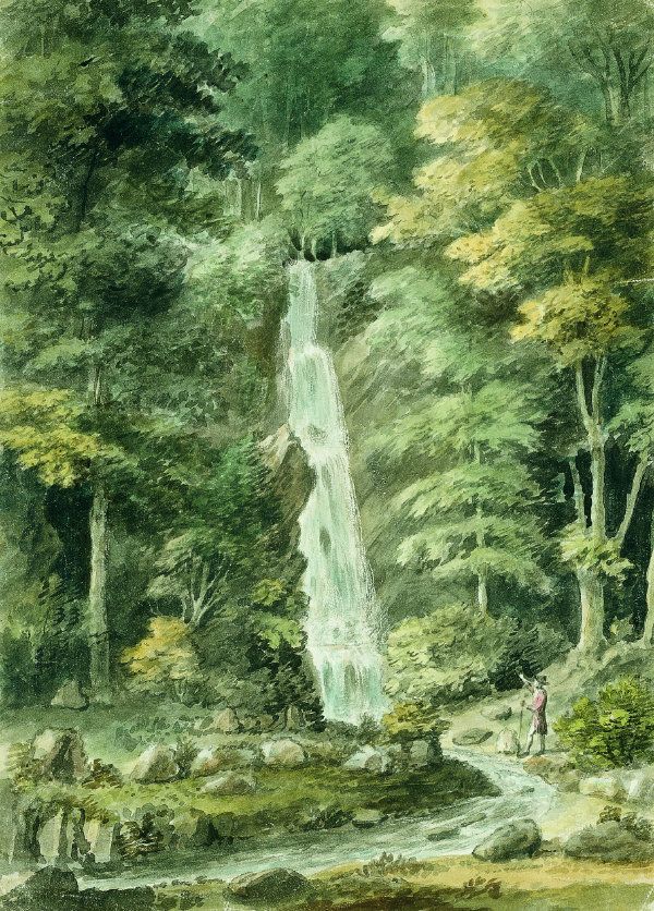 The Great Cascade at Hestercombe, by C.W. Bampfylde, 1762