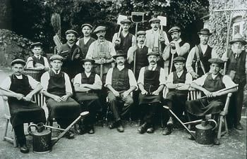 Gardens & Grounds Staff. April 1914. Courtesy Somerset Heritage Centre.